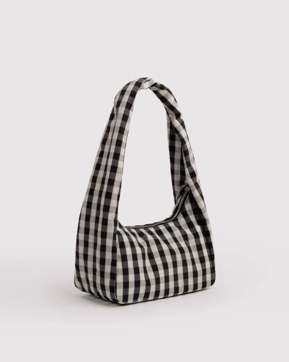 Petit Sac Meringue Baggu Gingham Crème et Noir - Ex-voto
