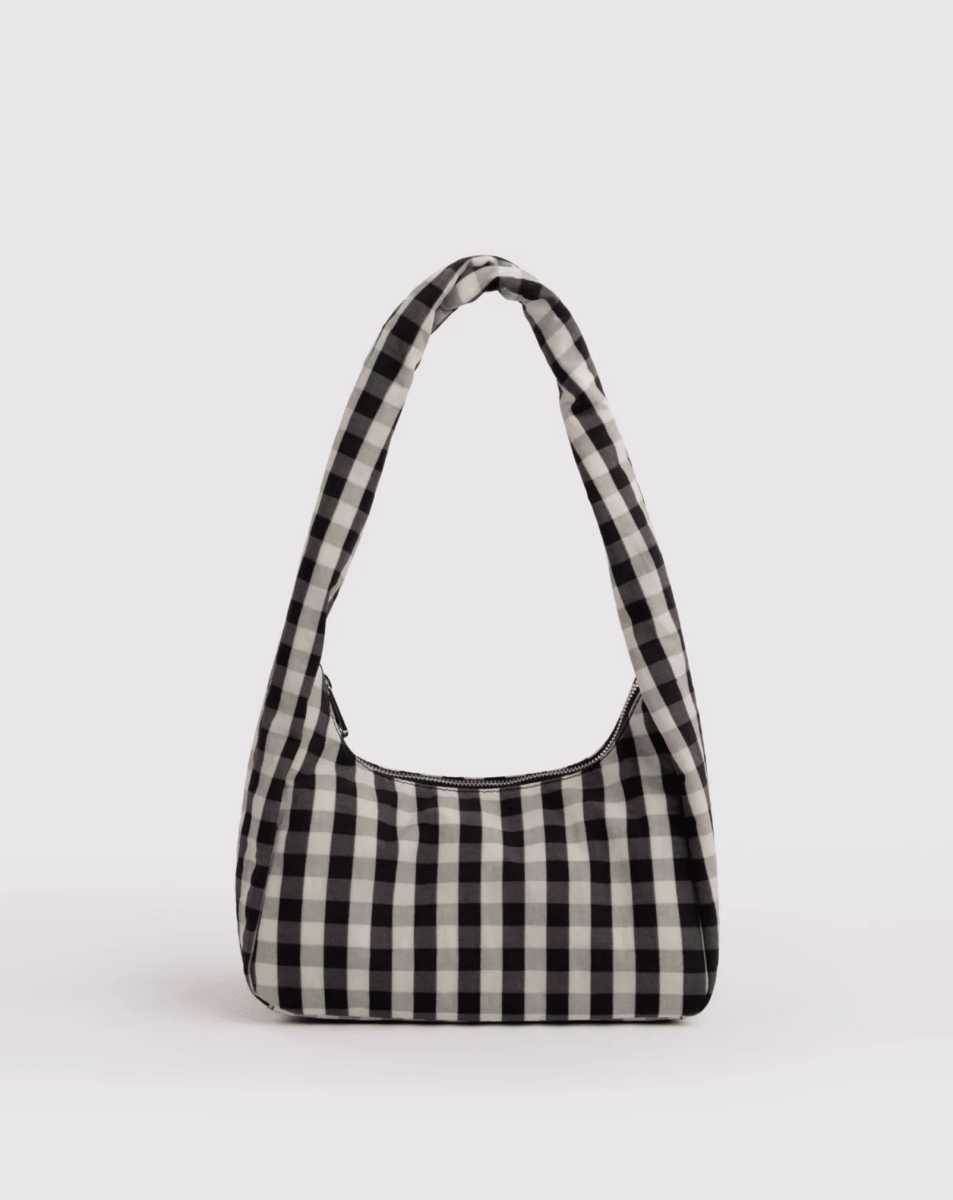 Petit Sac Meringue Baggu Gingham Crème et Noir - Ex-voto