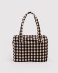 Petit Sac Nuage Carry - on Baggu Blurred Gingham Brown - Ex - voto