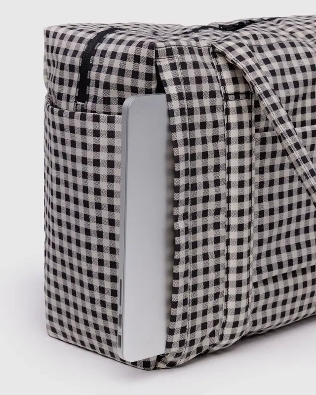 Petit Sac Nuage Carry - on Baggu Gingham Noir et Blanc - Ex - voto