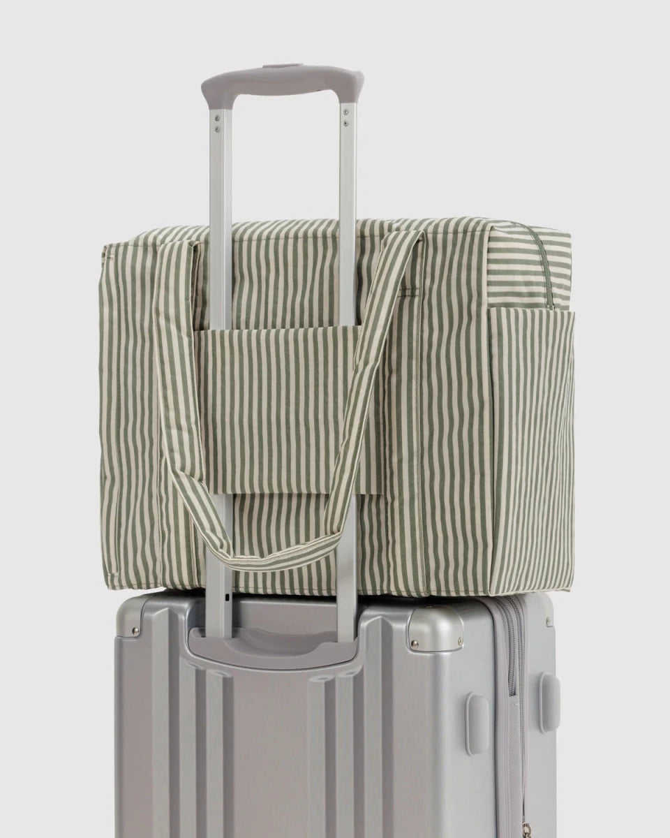 Petit Sac Nuage Carry - on Baggu Sage Stripe - Ex - voto