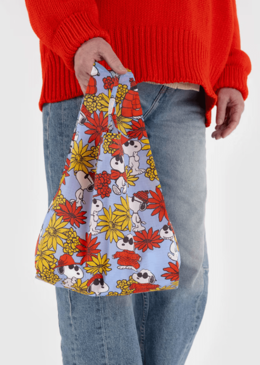 Petit Sac Réutilisable Baggu Floral Snoopy - Ex - voto