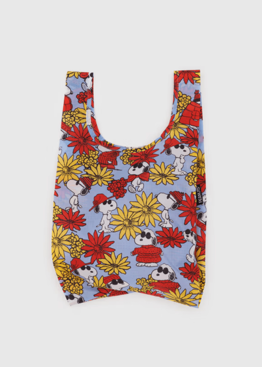 Petit Sac Réutilisable Baggu Floral Snoopy - Ex - voto
