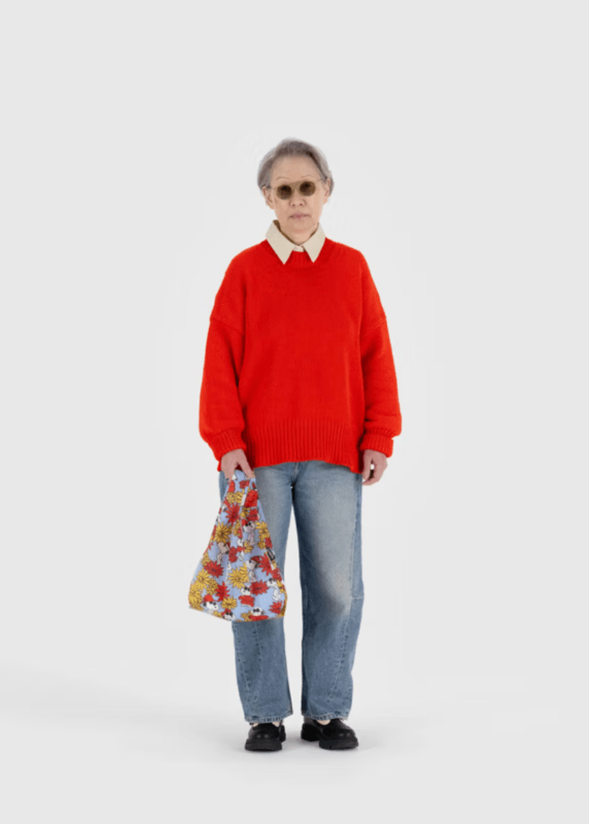 Petit Sac Réutilisable Baggu Floral Snoopy - Ex - voto