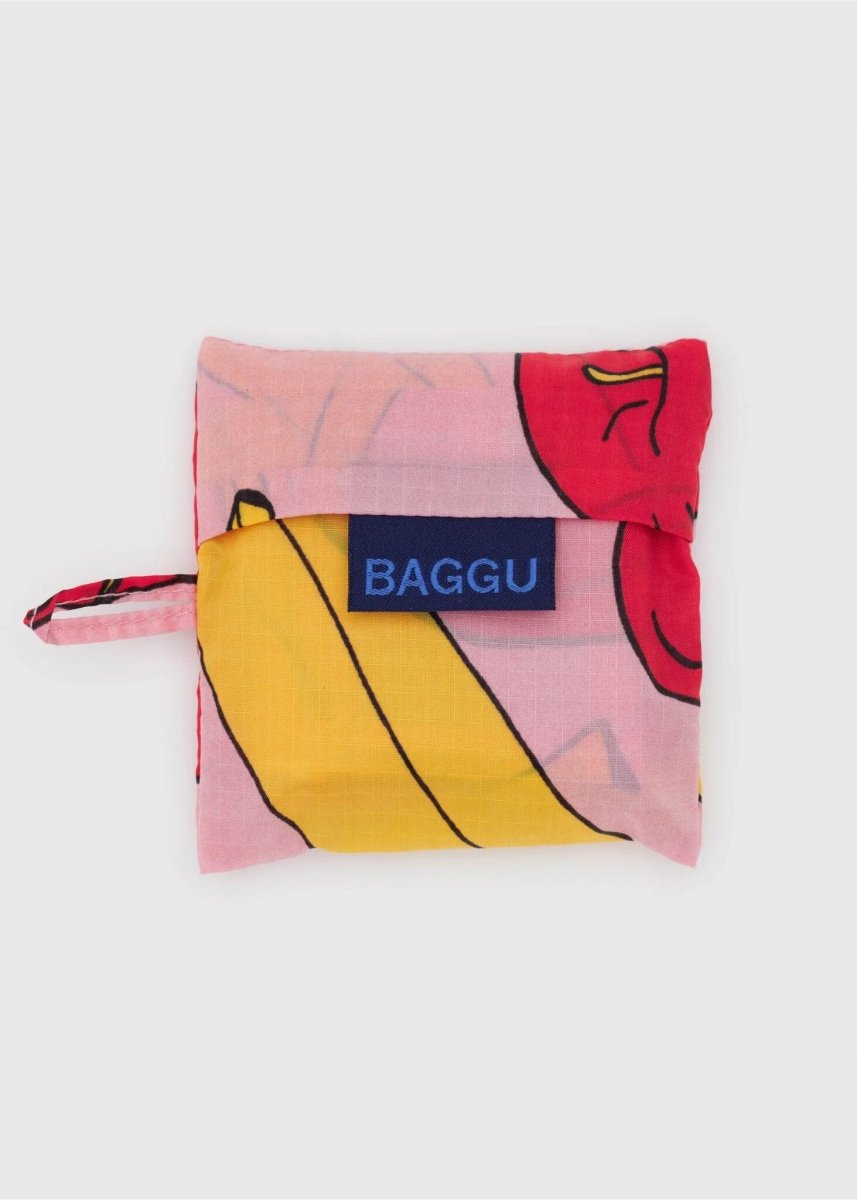 Petit Sac Réutilisable Baggu Light Pink Apples and Bananas - Ex - voto