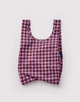 Petit Sac Réutilisable Baggu Pink Houndstooth - Ex-voto