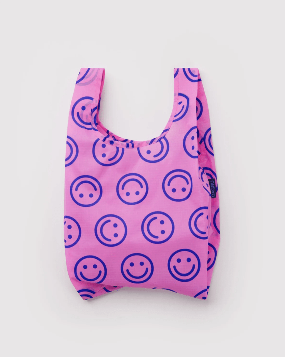 Petit Sac Réutilisable Baggu Pop Pink Happy - Ex-voto