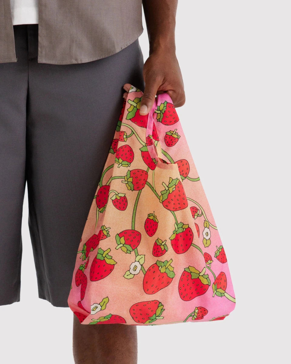 Petit Sac Réutilisable Baggu Strawberry Blossom - Ex - voto