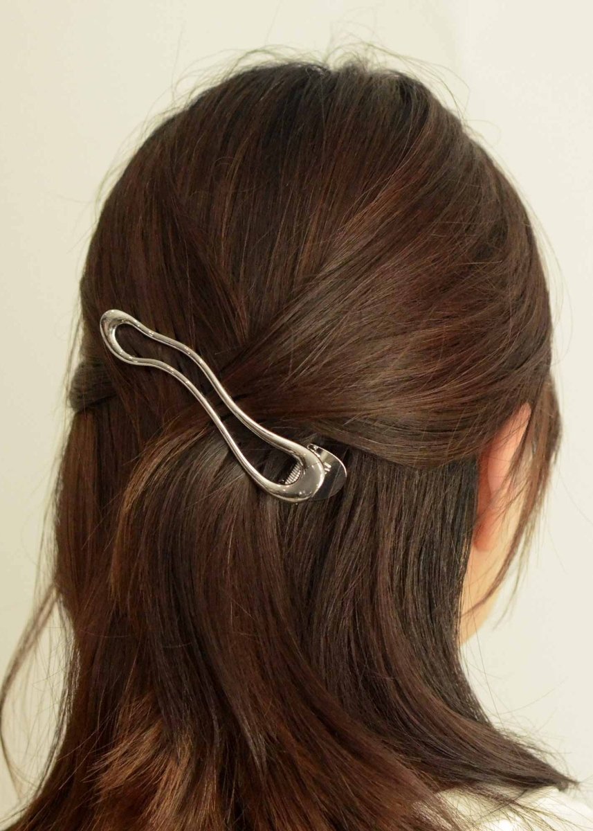 Pince à Cheveux Vague Argent Nar'sha - Ex - voto