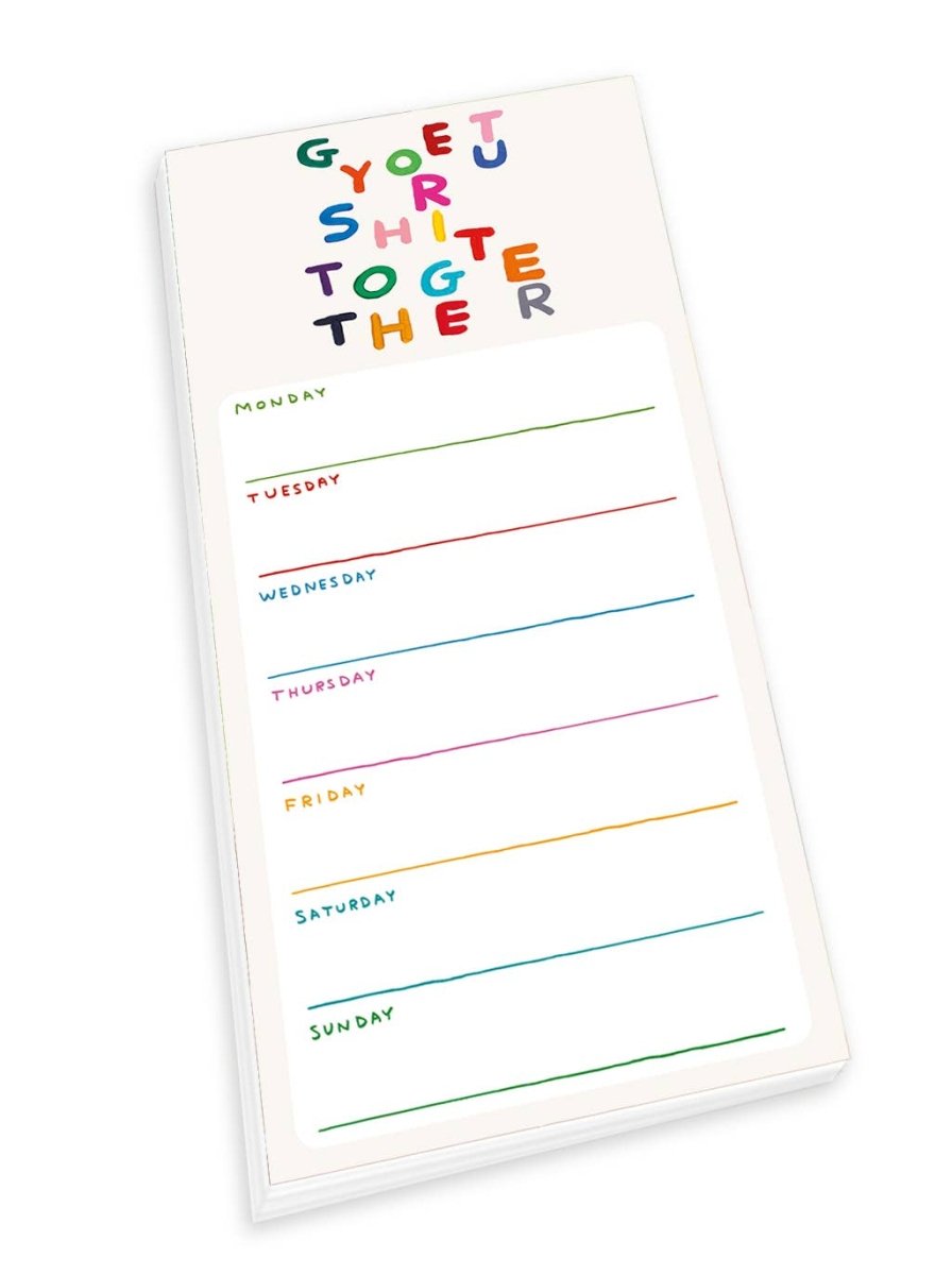 Planificateur de Semaine Get Your Shit Together David Shrigley - Ex-voto