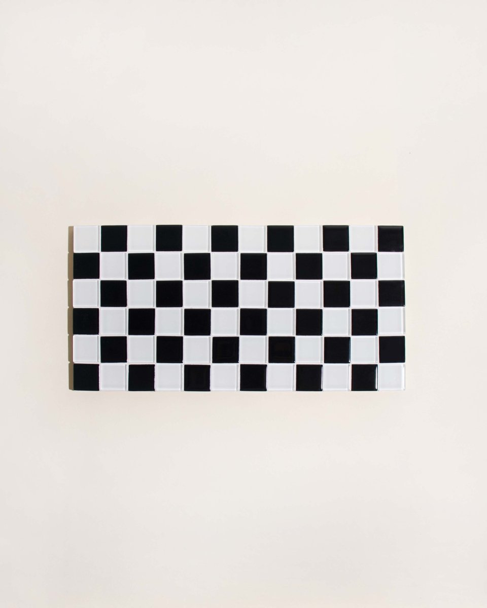 Plateau Tuiles Noir et Blanc Subtle Art Studios - Ex - voto