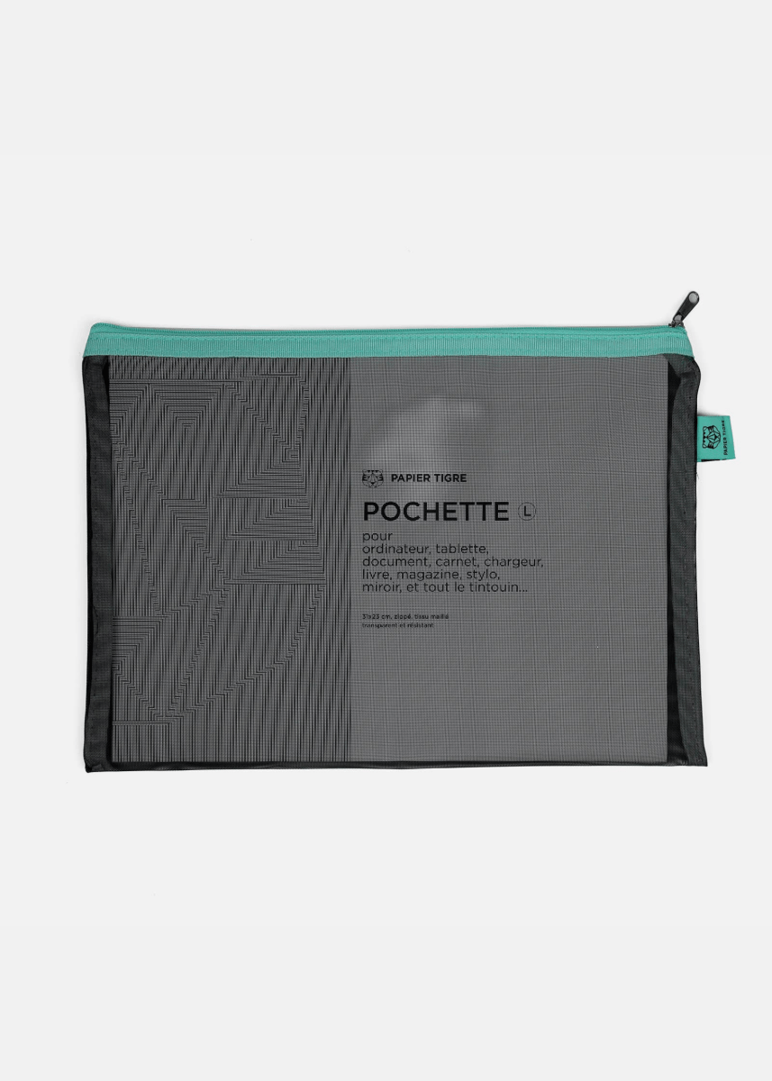 Pochette Mesh L Papier Tigre - Ex - voto