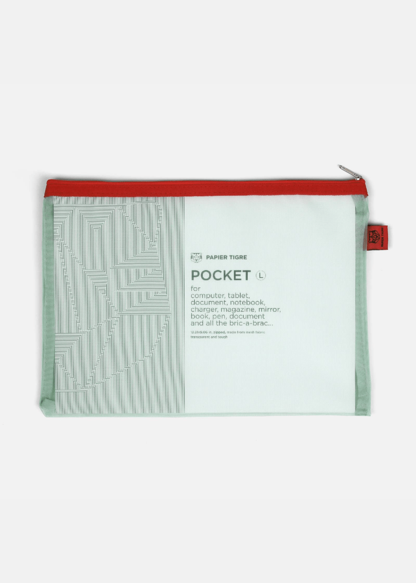 Pochette Mesh L Papier Tigre - Ex - voto