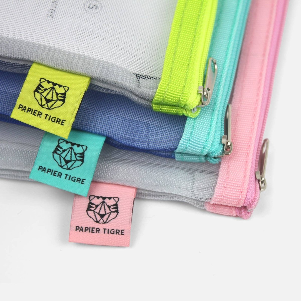 Pochette Mesh S Bubblegum Papier Tigre - Ex-voto