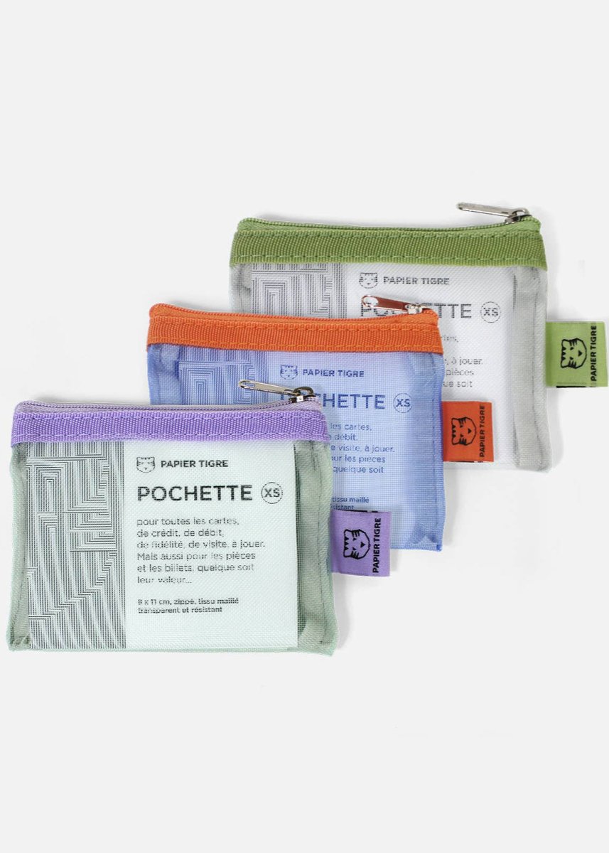 Pochette Mesh XS Papier Tigre - Ex - voto