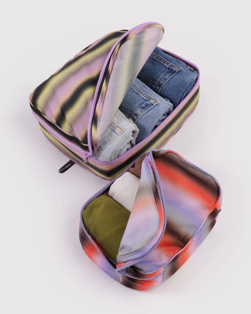 Pochettes Cubes Ensemble de 2 - Gradient Stripes - Ex - voto