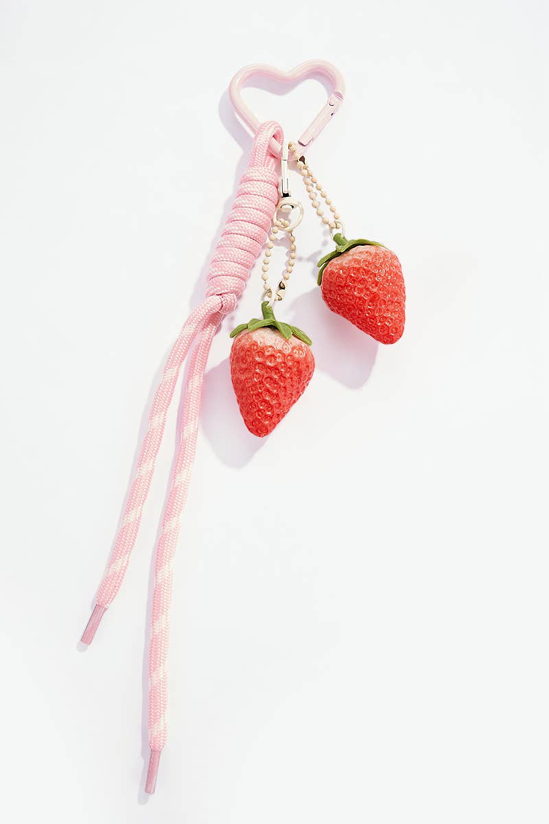 Porte - Clés Sac Fraise Atelier Byren - Ex - voto