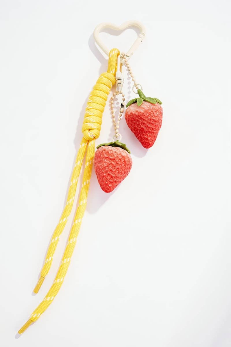 Porte - Clés Sac Fraise Atelier Byren - Ex - voto