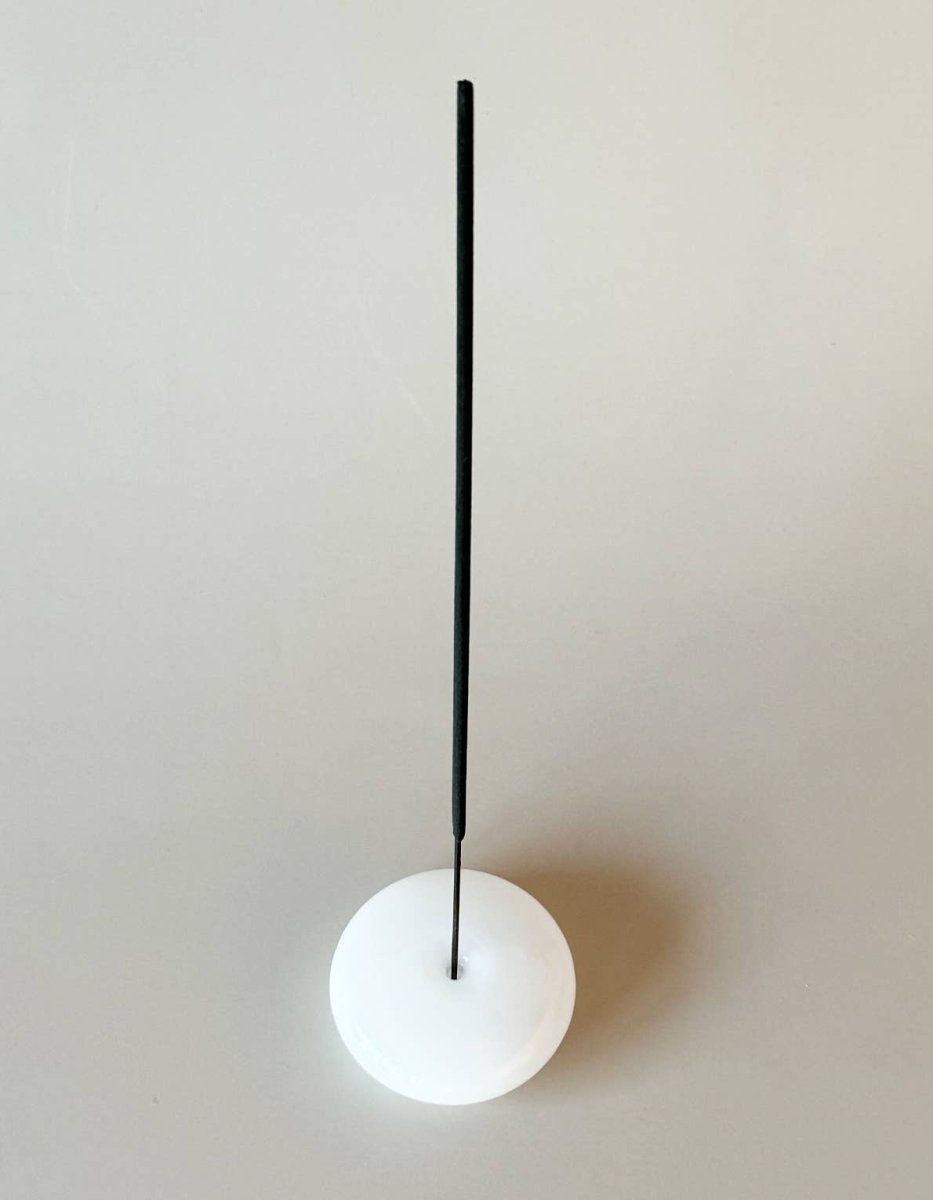 Porte - Encens Bubble Milk Glass Botanica - Ex - voto