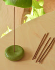 Porte-Encens Minimaliste Vert JT Parker - Ex-voto