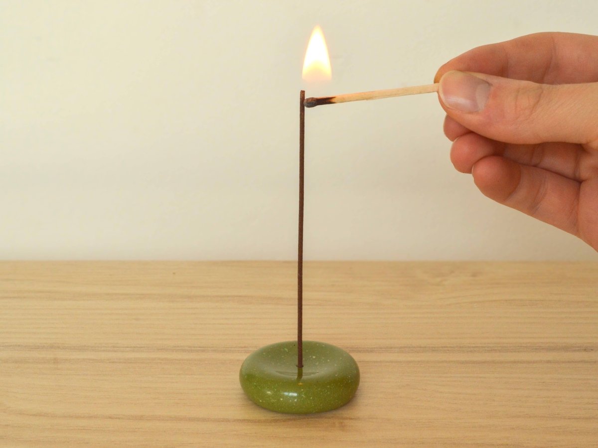 Porte-Encens Minimaliste Vert JT Parker - Ex-voto