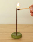 Porte-Encens Minimaliste Vert JT Parker - Ex-voto