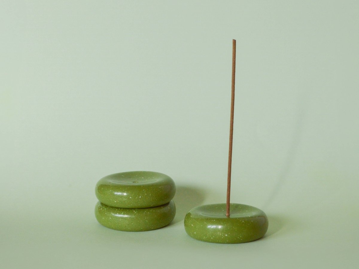 Porte-Encens Minimaliste Vert JT Parker - Ex-voto