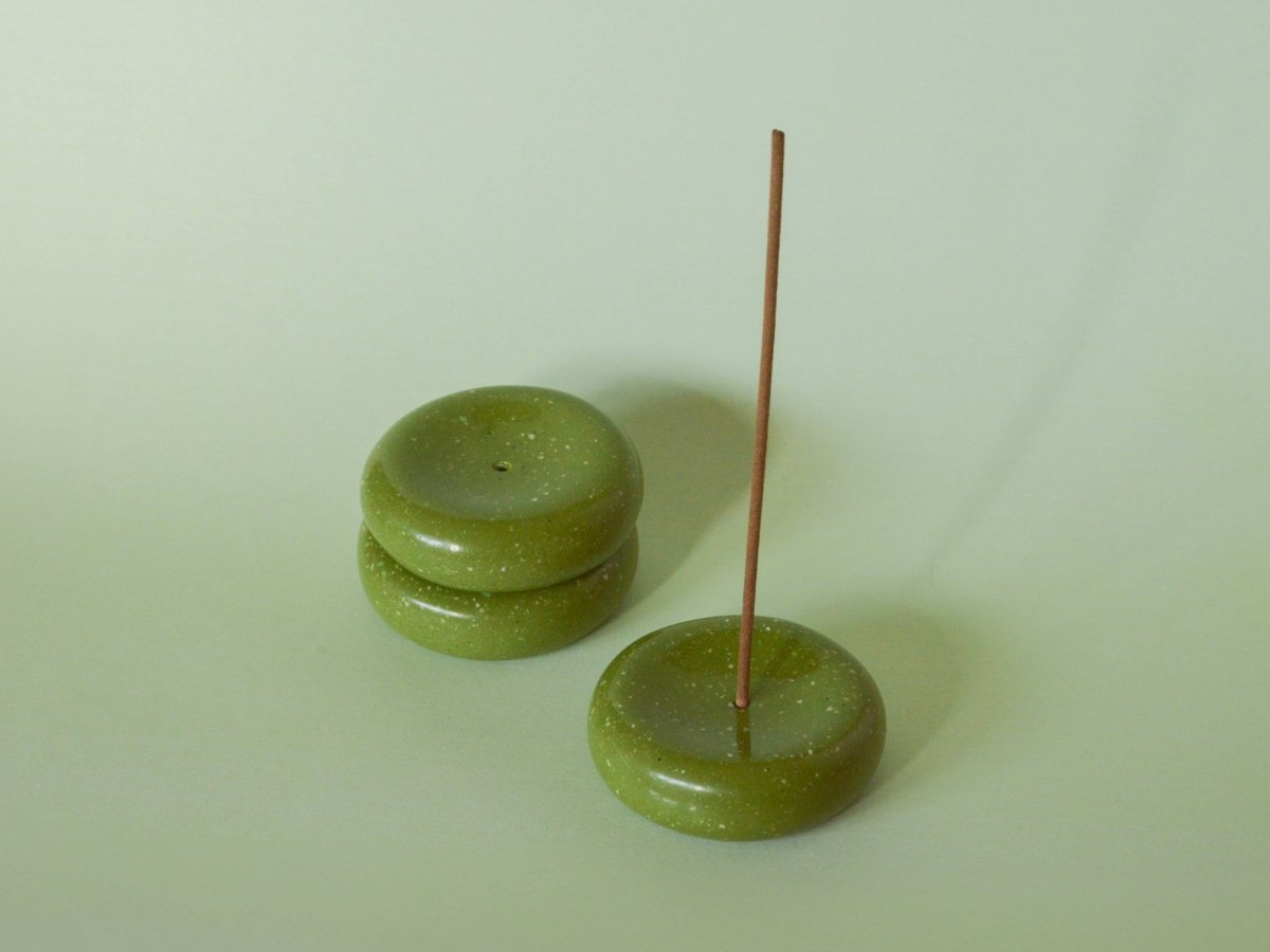 Porte-Encens Minimaliste Vert JT Parker - Ex-voto