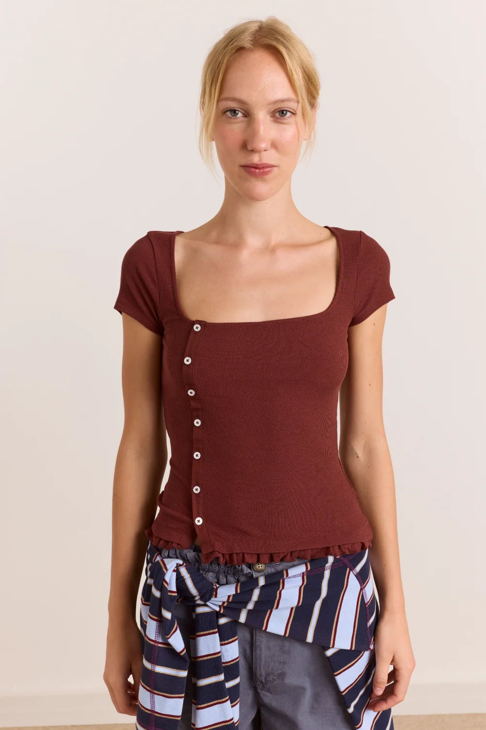 T-Shirt Posie Bourgogne Damson Madder
