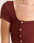 T-Shirt Posie Bourgogne Damson Madder