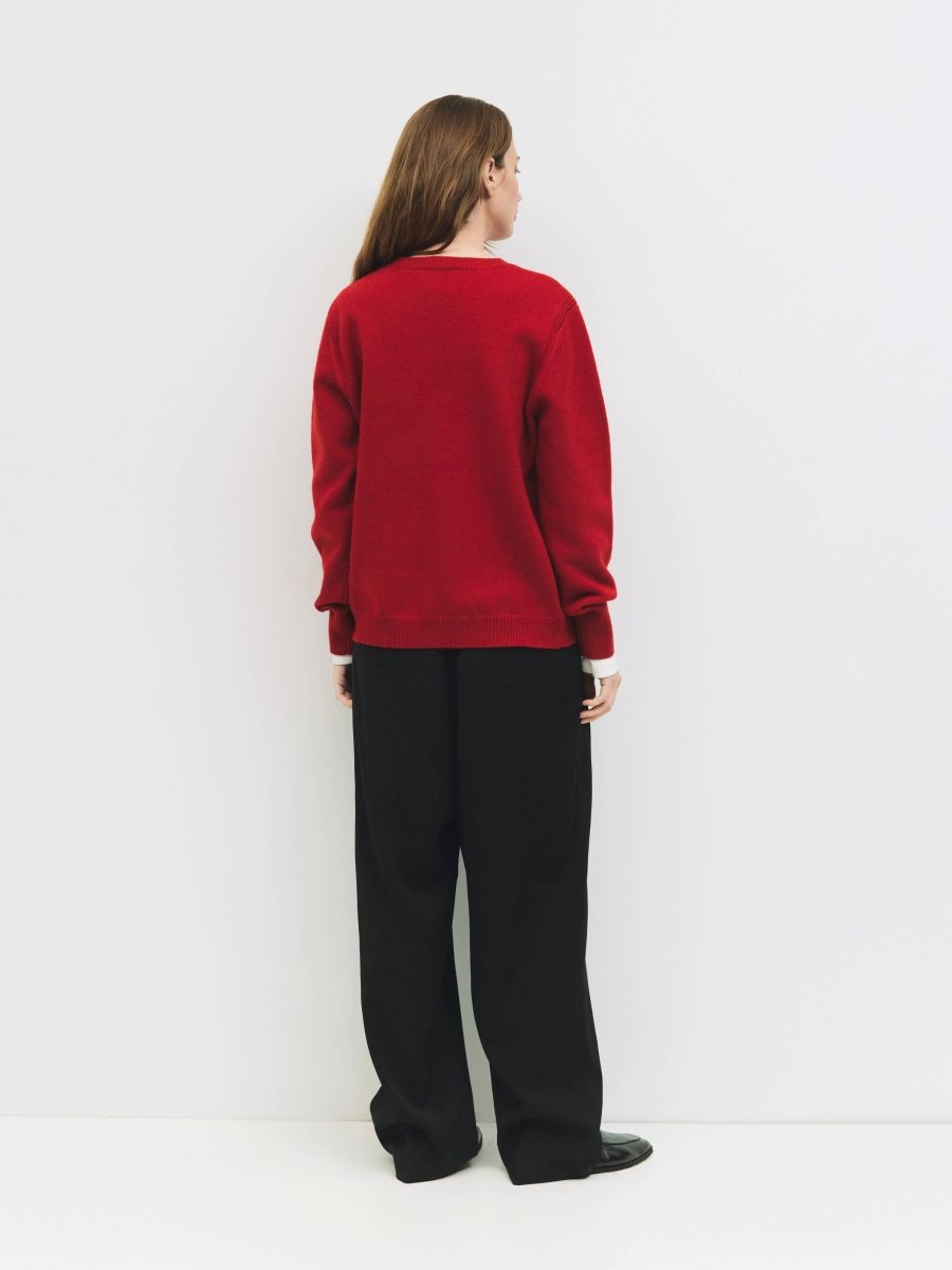 Pull Conrad Rouge All Row - Ex - voto