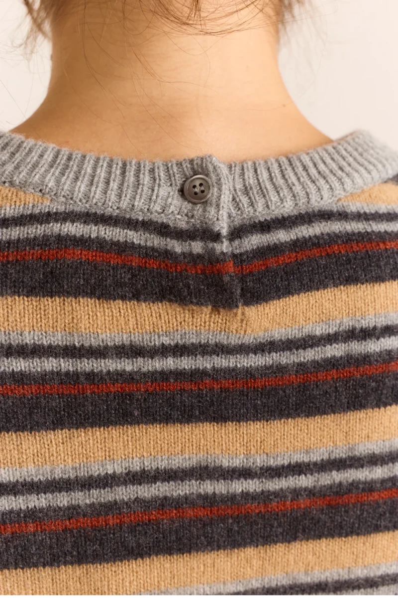 Pull en Laine à Double Manches Clara Damson Madder - Ex-voto