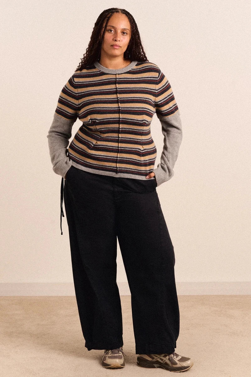 Pull en Laine à Double Manches Clara Damson Madder - Ex-voto