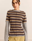Pull en Laine à Double Manches Clara Damson Madder - Ex-voto