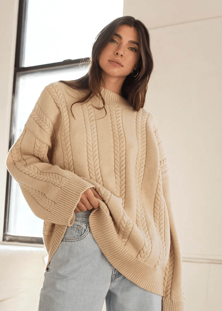 Pull Olie Dailystory Oatmeal SOLDE - Vente FInale - Ex - voto
