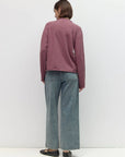 Pull Rayé Cierra Brun et Lilas All Row - Ex-voto