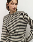 Pull Rayé Cierra Noir et Blanc All Row - Ex-voto