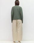 Pull Rayé Cierra Vert et Taupe All Row - Ex-voto