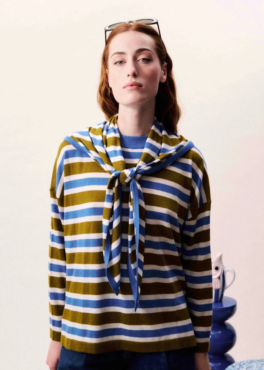 Pull Sapphire FRNCH Olive - Ex - voto