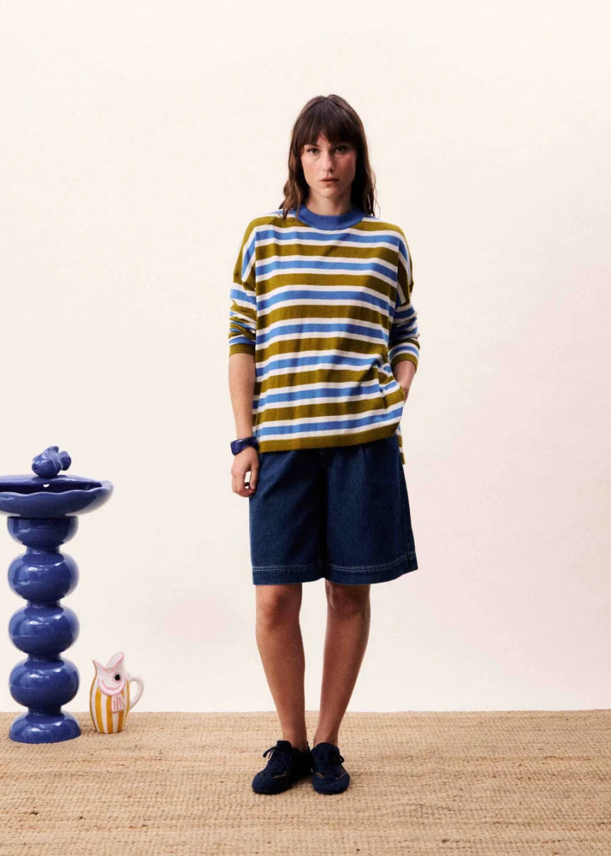 Pull Sapphire FRNCH Olive - Ex - voto