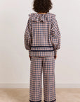 Pyjama 2 pièces Aletta Carreaux Cerise et Marines Damson Madder - Ex-voto