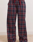Pyjama 2 pièces en Flanelle Antonella Carreaux Tawny Damson Madder - Ex-voto