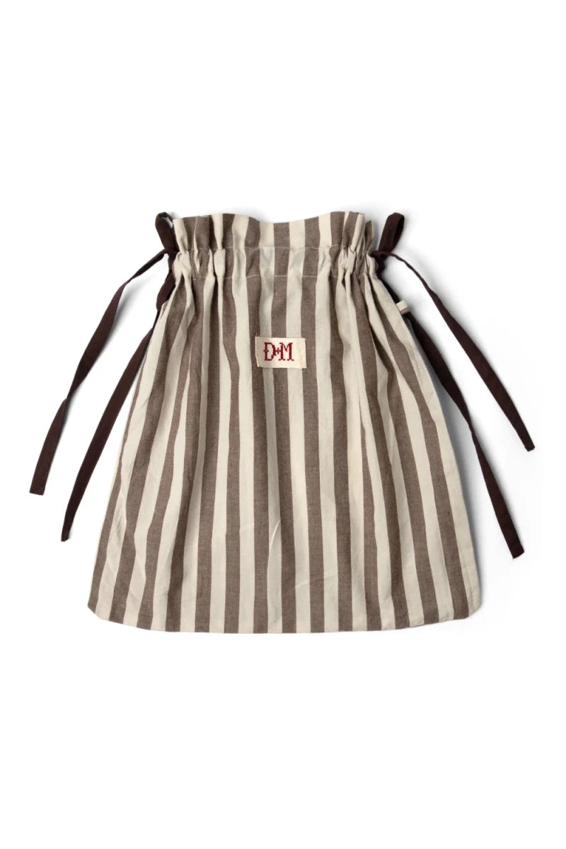 Pyjama 2 pièces Izzy Rayures Choc Ecru Damson Madder - Ex-voto