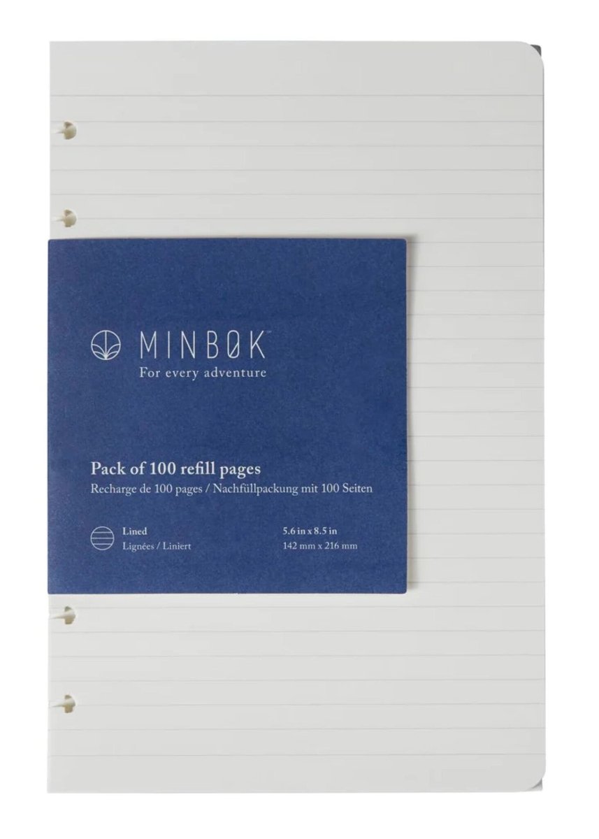 Recharge Grande Minbok Feuilles blanches - Vente Finale - Ex - voto