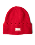 Damson Madder Red Scalloped Beanie