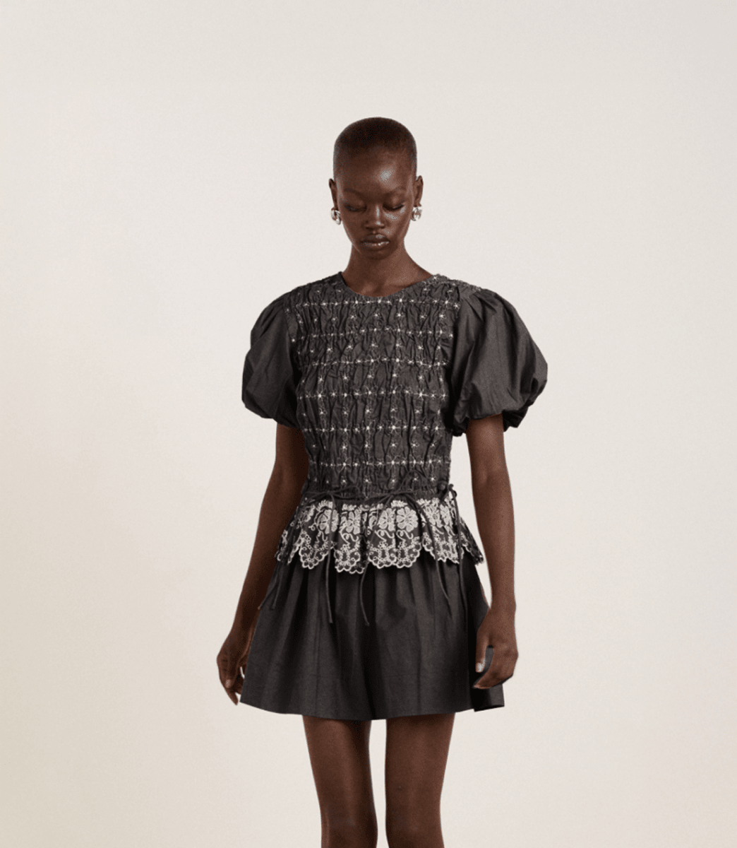 Robe Audrey Noire Damson Madder - Ex - voto