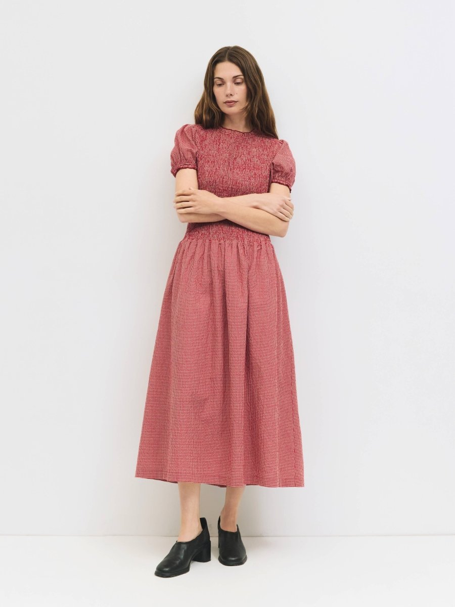 Robe Gisele Gingham All Row - Ex - voto