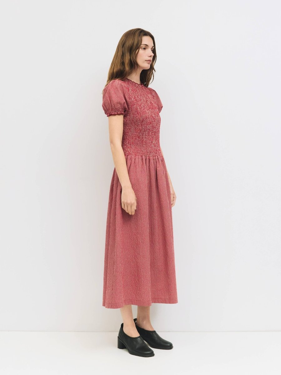 Robe Gisele Gingham All Row - Ex - voto