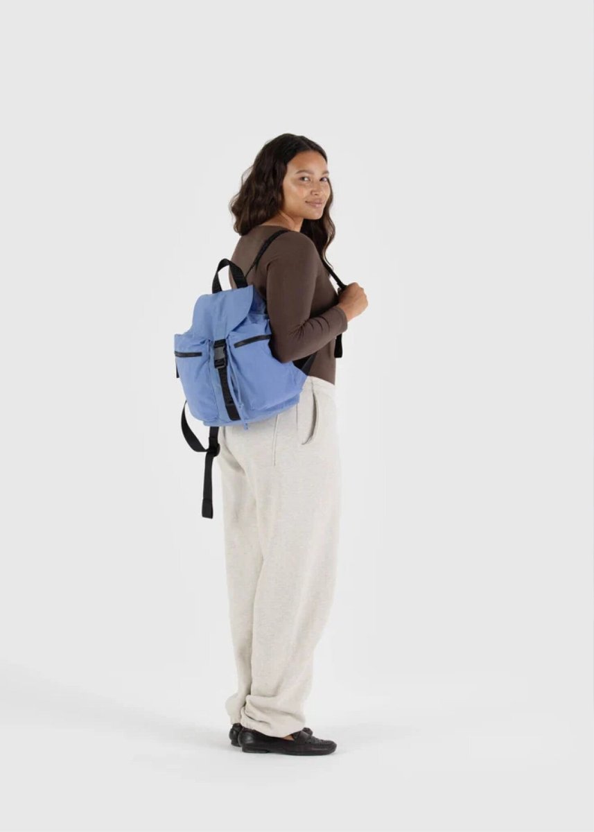 baggu canvas mini backpack Nylon Gift Horse A backpack just big enough for keeping it light Mini Nylon Backpack Dusty Pink