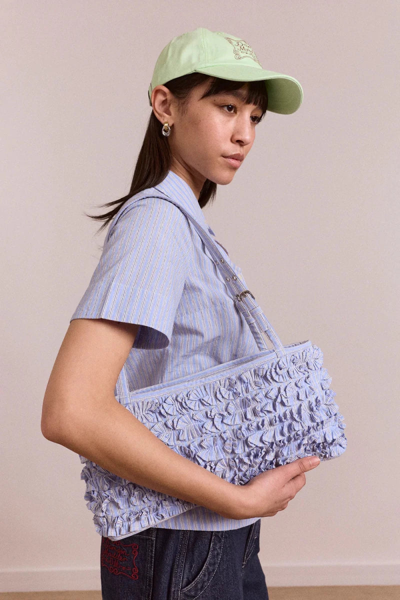 Sac Baguette Sophia Bleu Damson Madder - Ex - voto